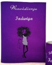 Zeugnismappe in Violett